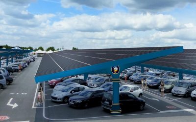20 hectares de panneaux photovoltaïques qui cachent le parc de stationnement de Disneyland Paris